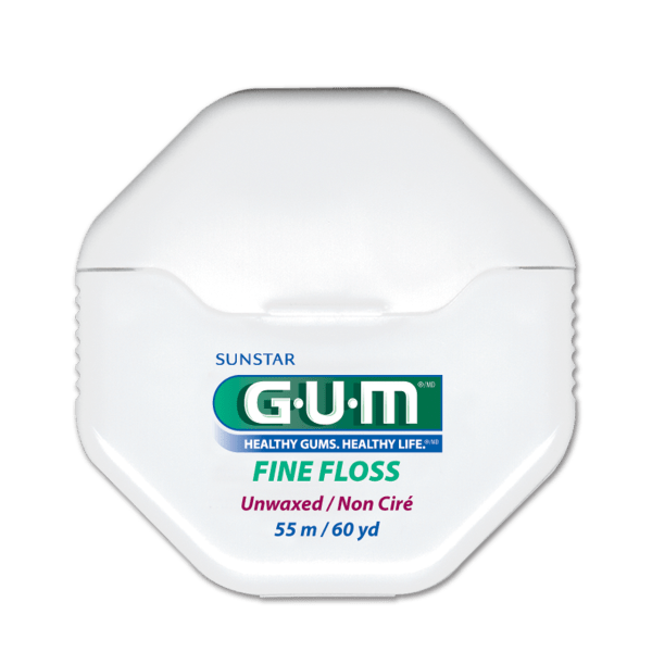 GUM Fine Floss - Unwaxed - 50 M