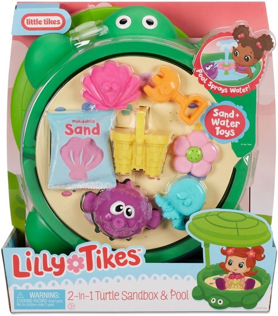 Lilly Tikes 2-in-1 Turtle Sandbox & Pool