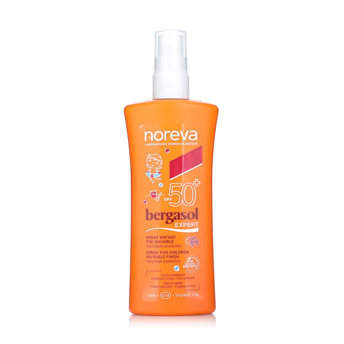 بيرغاسول للأطفال سبراي شفاف SPF50+ 125مل