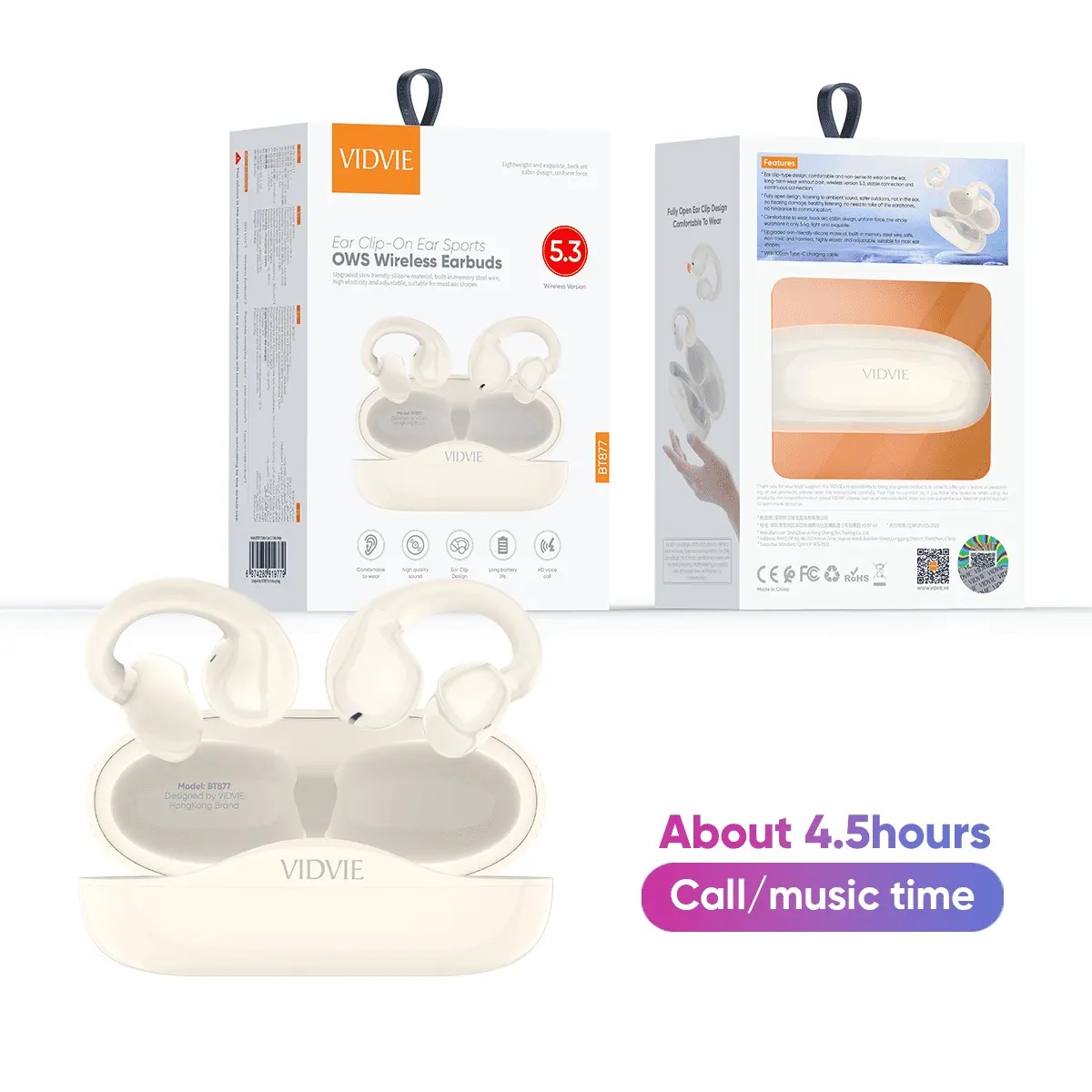 vidvie clip ear buds