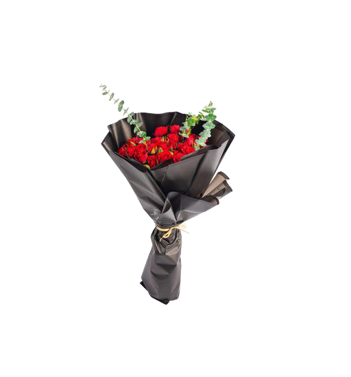 باقة ورد حمراء صغيرة مطبوعة عليها عبارة RS 160