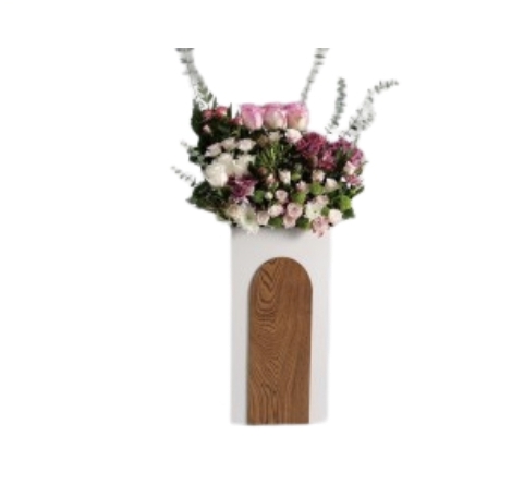 ديكور خشب كبير ورد مع طباع كارت Rs126