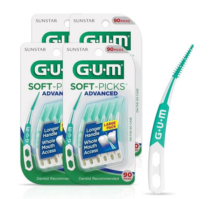 أعواد تنظيف الأسنان GUM Soft-Picks المتطورة وسهلة