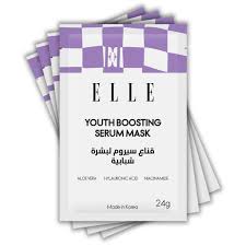 Elle - قناع مصل لتعزيز الشباب- 4قطع