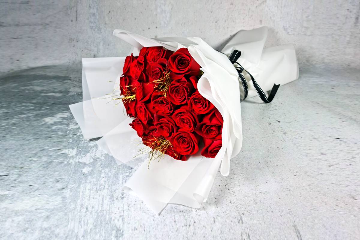 باقة ورد أحمر 225